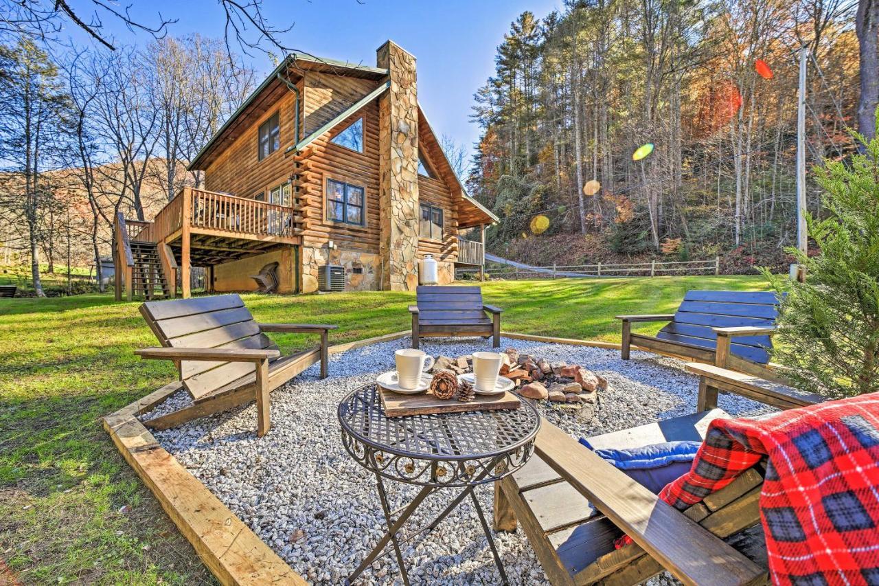 Creekside Bryson City Cabin With Private Hot Tub Villa ภายนอก รูปภาพ