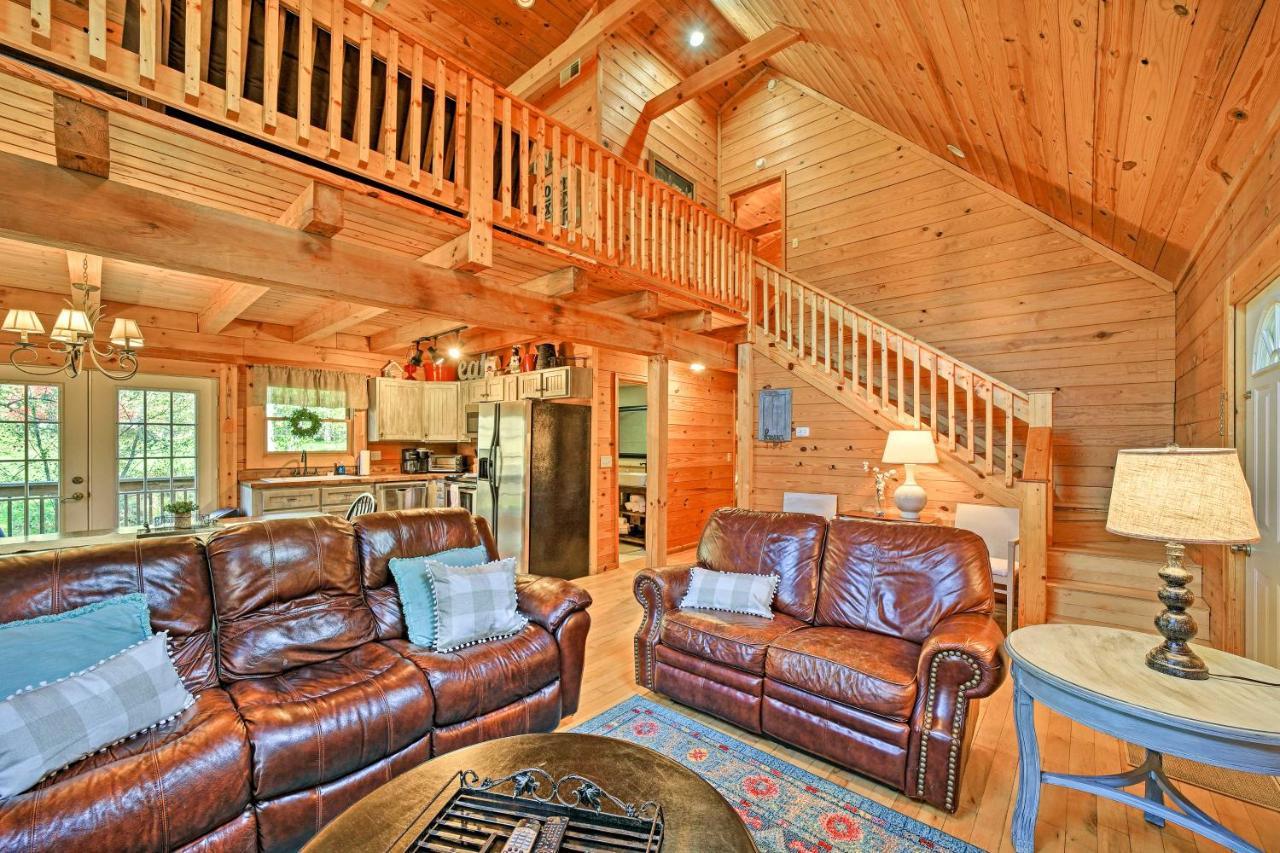 Creekside Bryson City Cabin With Private Hot Tub Villa ภายนอก รูปภาพ